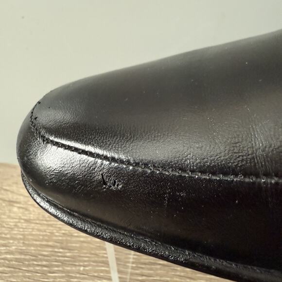 Bruno Magli Shoes Mens Size 8.5 Black Basil Loafers Leather Made in Italy 66910 main image 4